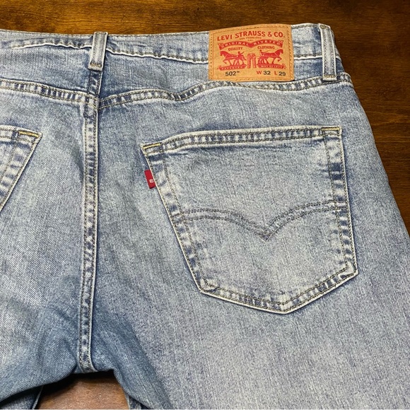 Levi’s 502 Taper Fit Flex Jeans - 32x29 - Acid Wash - Picture 2 of 5